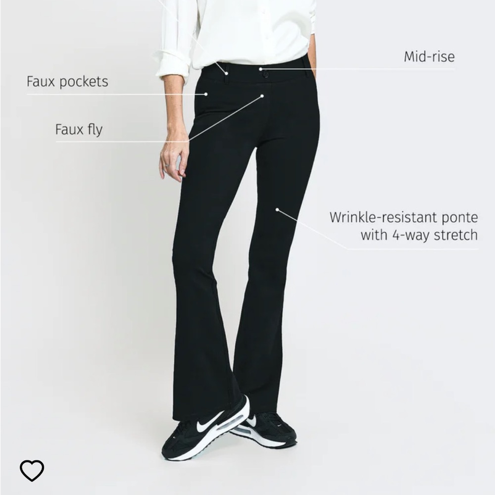 Betabrand Classic Dress Pant Yoga - Bootcut size Large Long